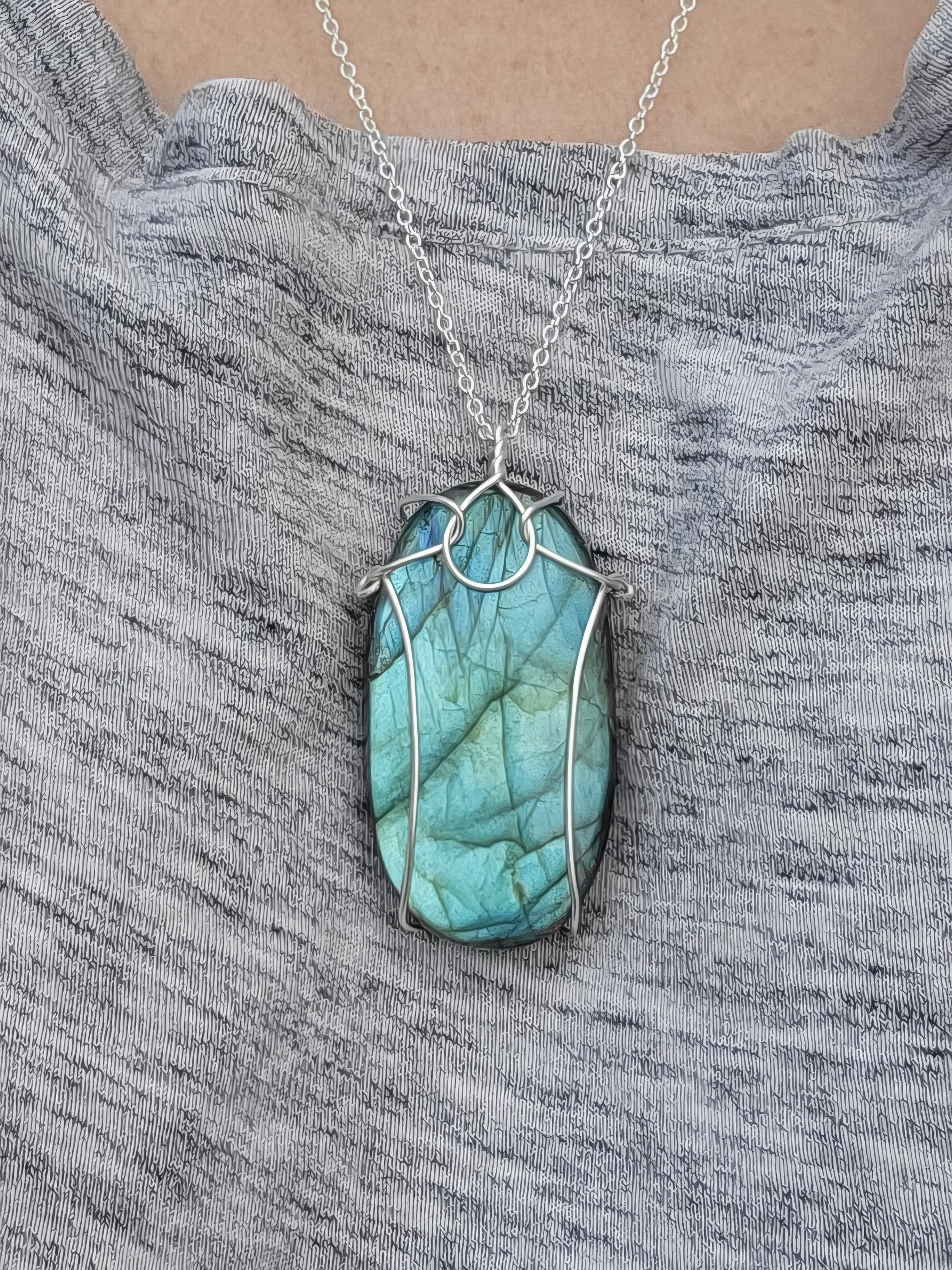 Large Labradorite Necklace