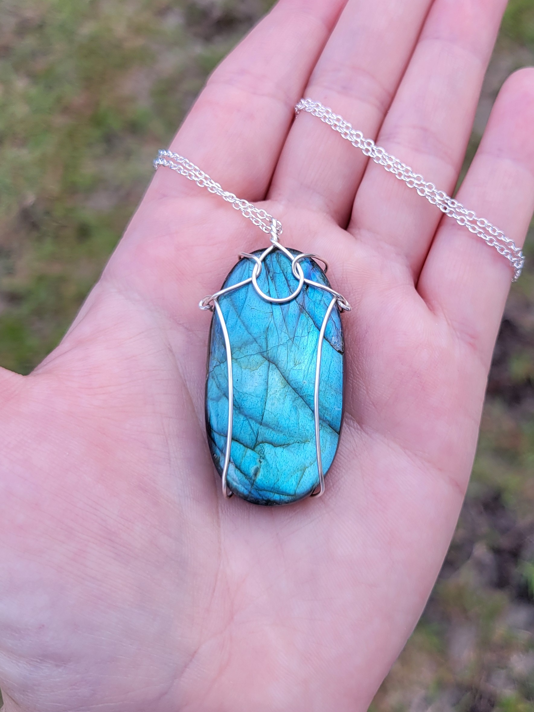 Large Labradorite Necklace