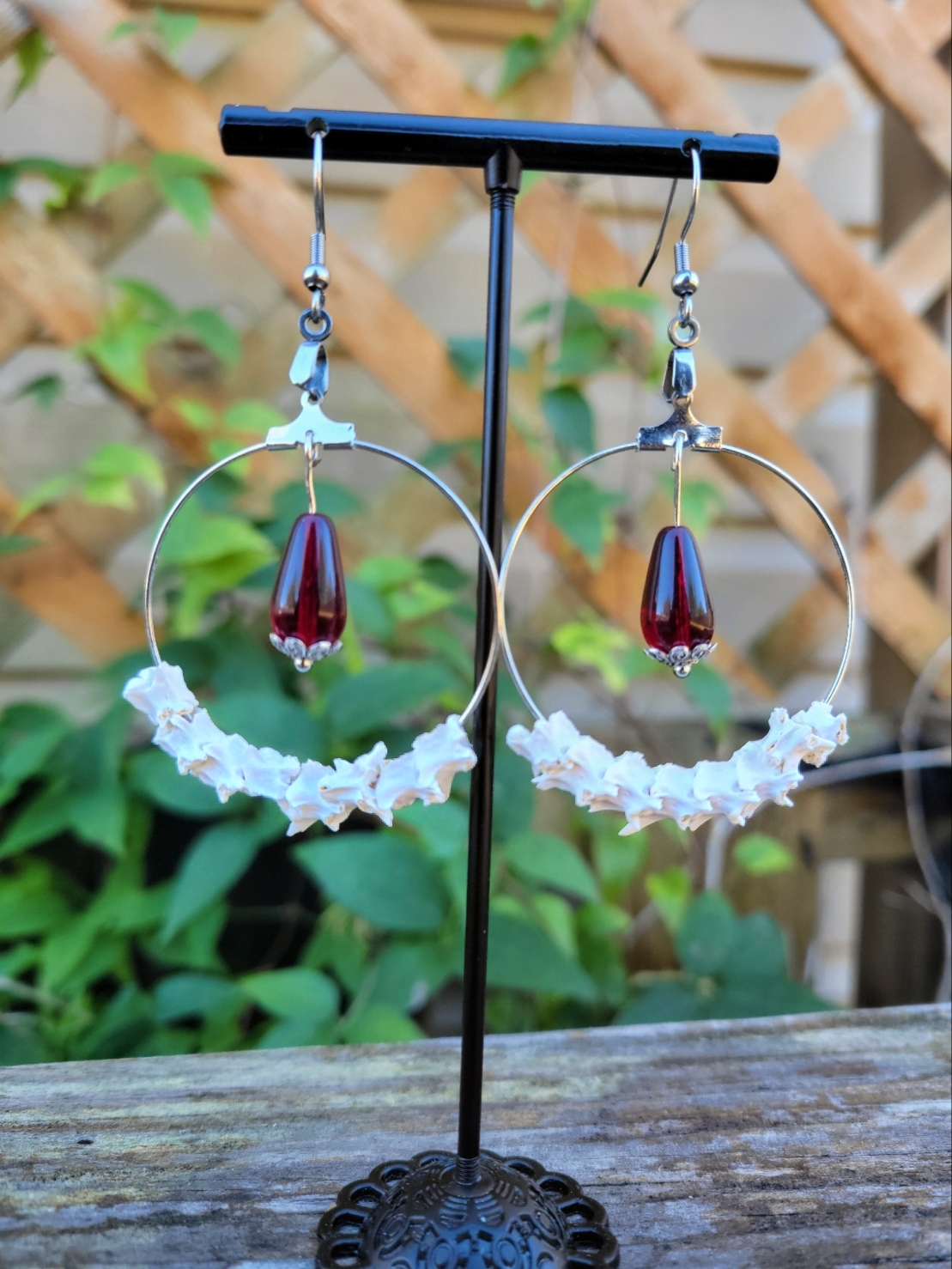 Snake Vertebrae Hoops