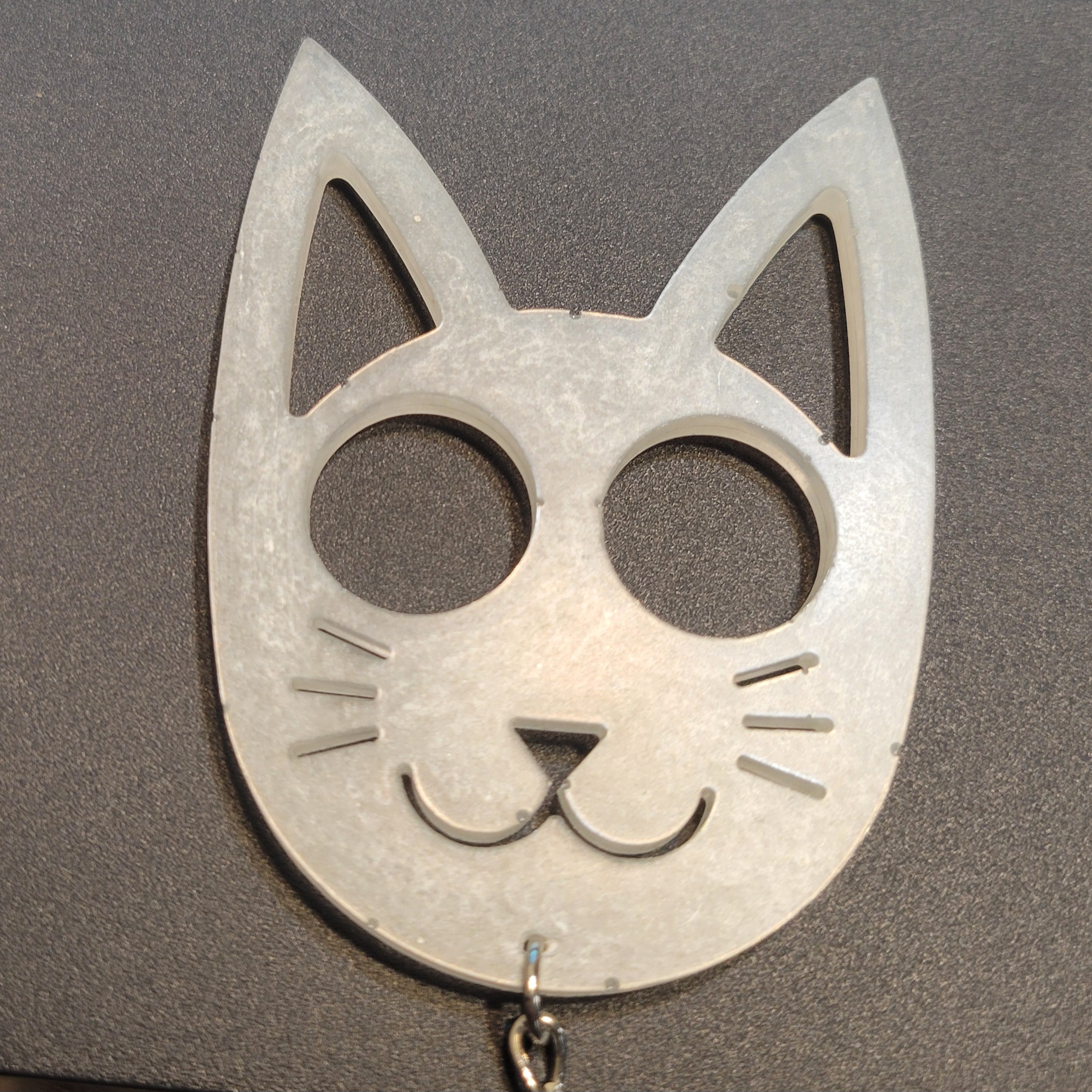 Defense Cat Keychain