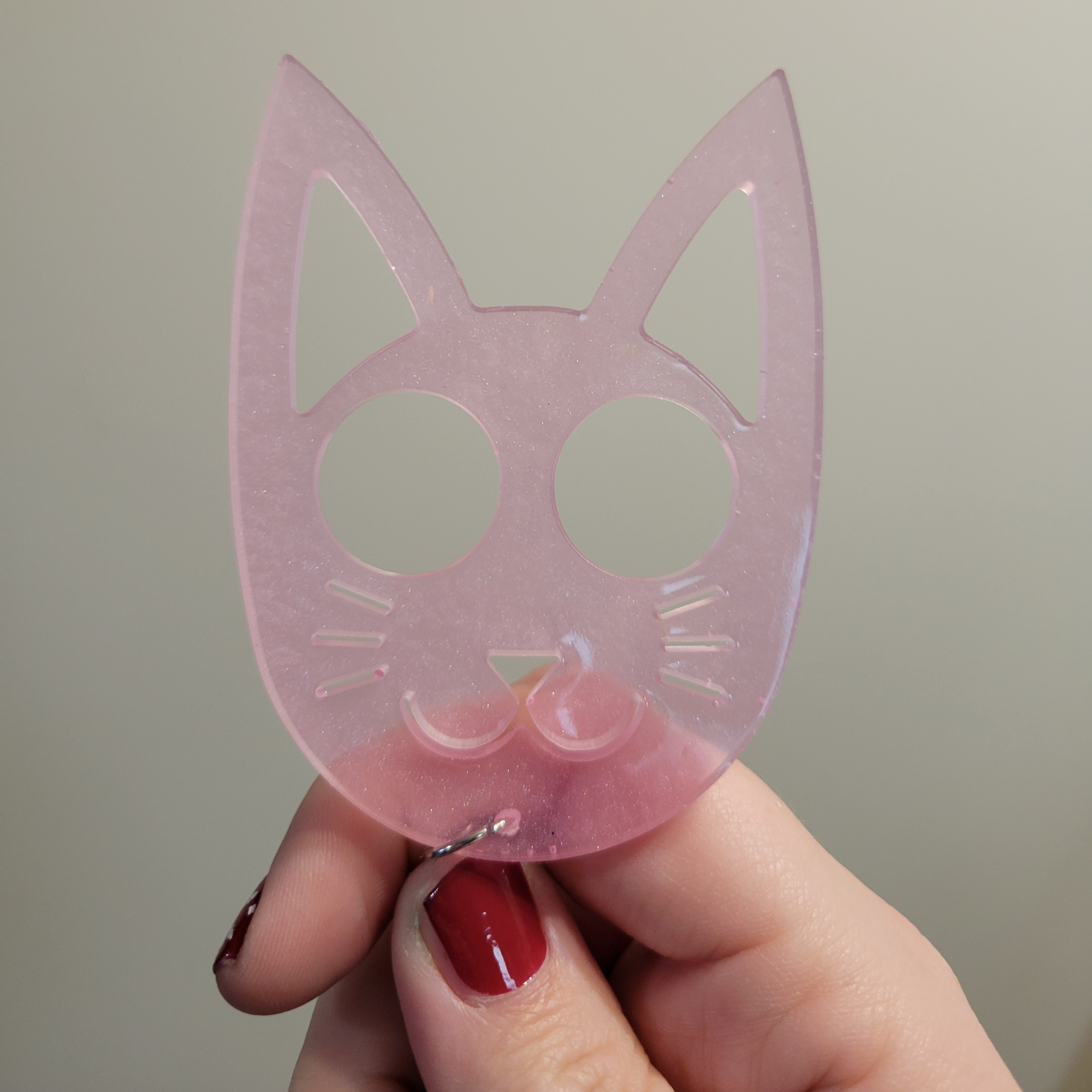 Defense Cat Keychain