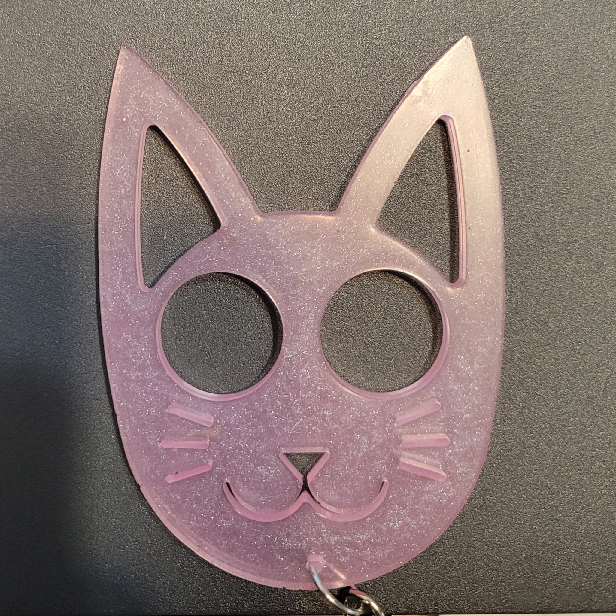 Defense Cat Keychain