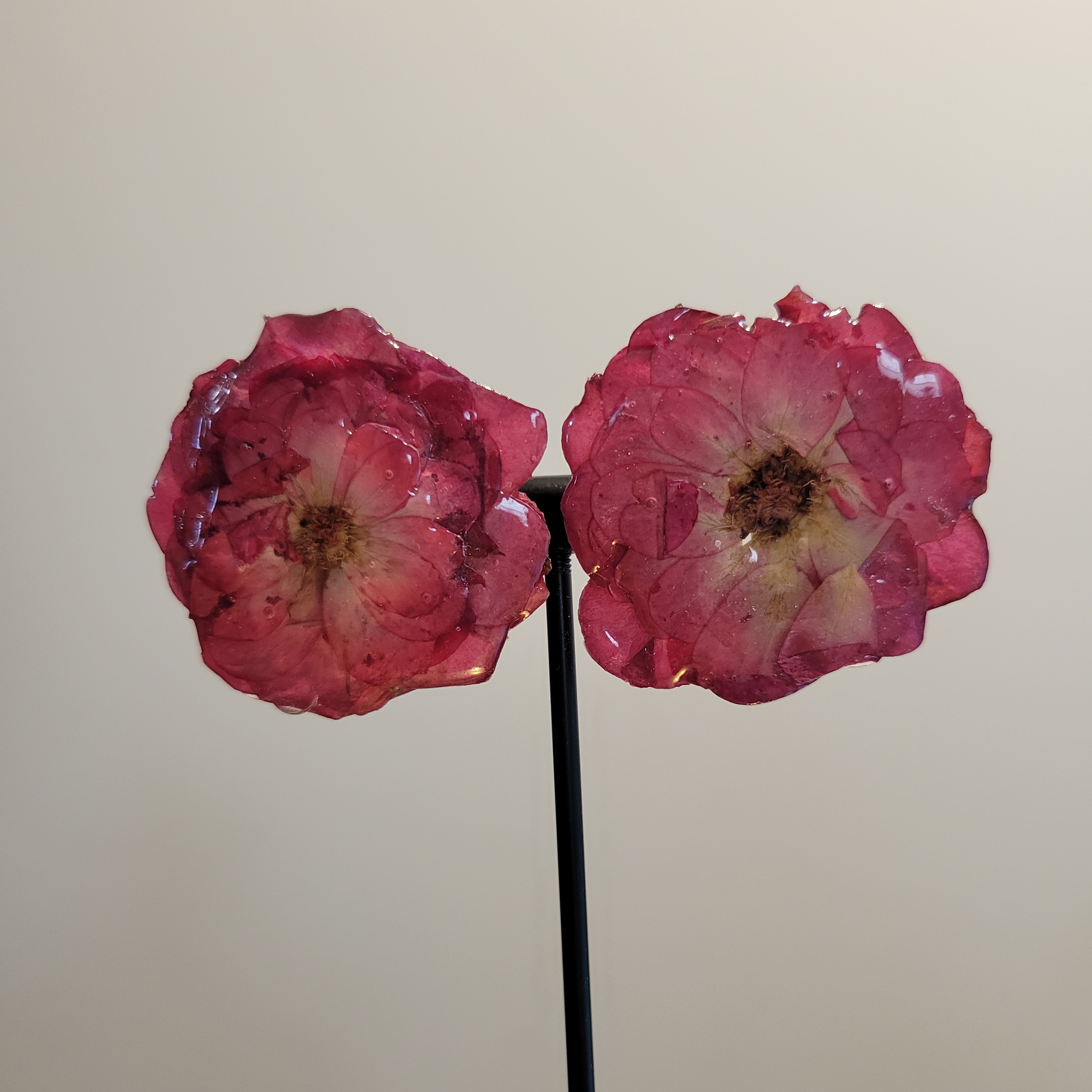 Pressed Flower Studs