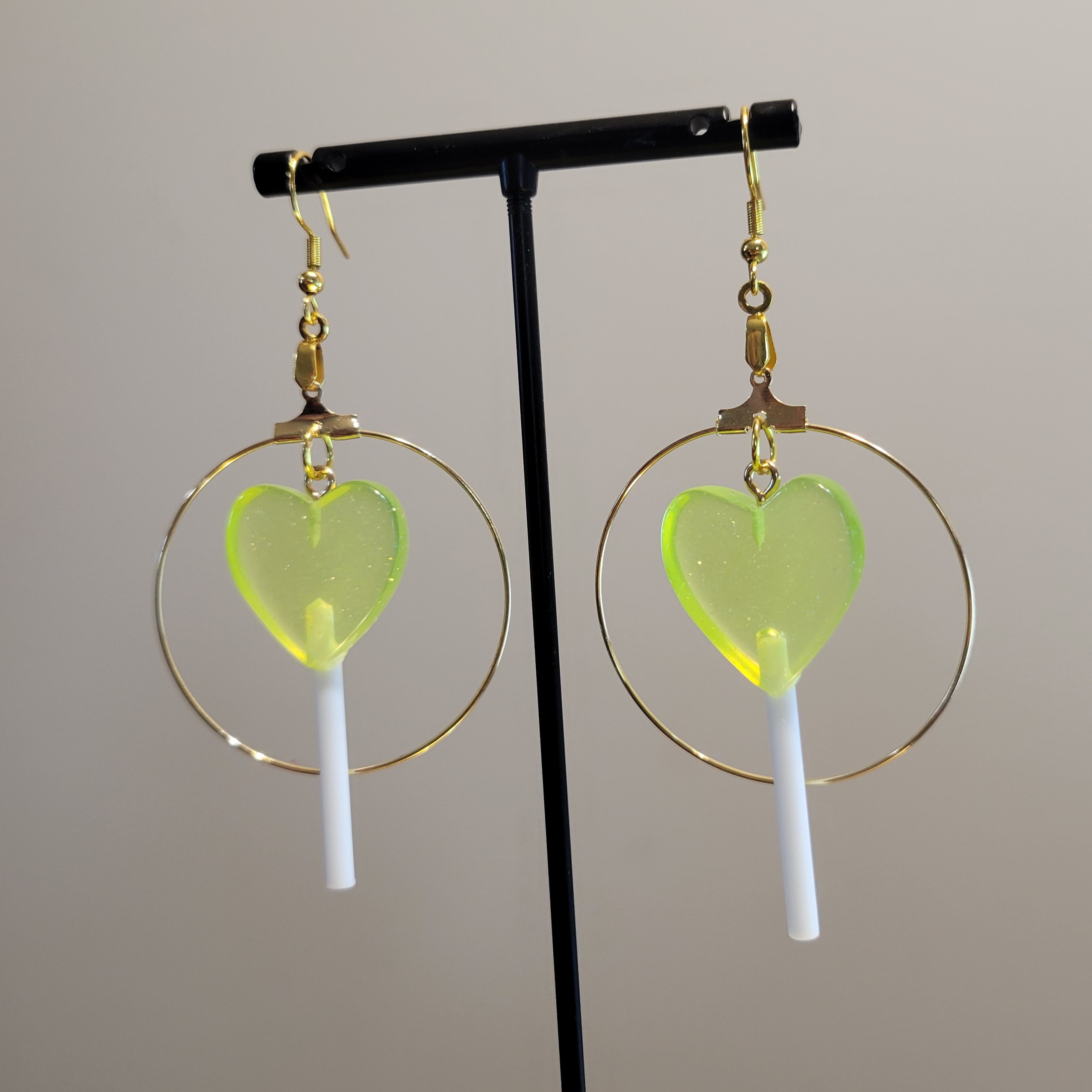Green Lollipop Heart