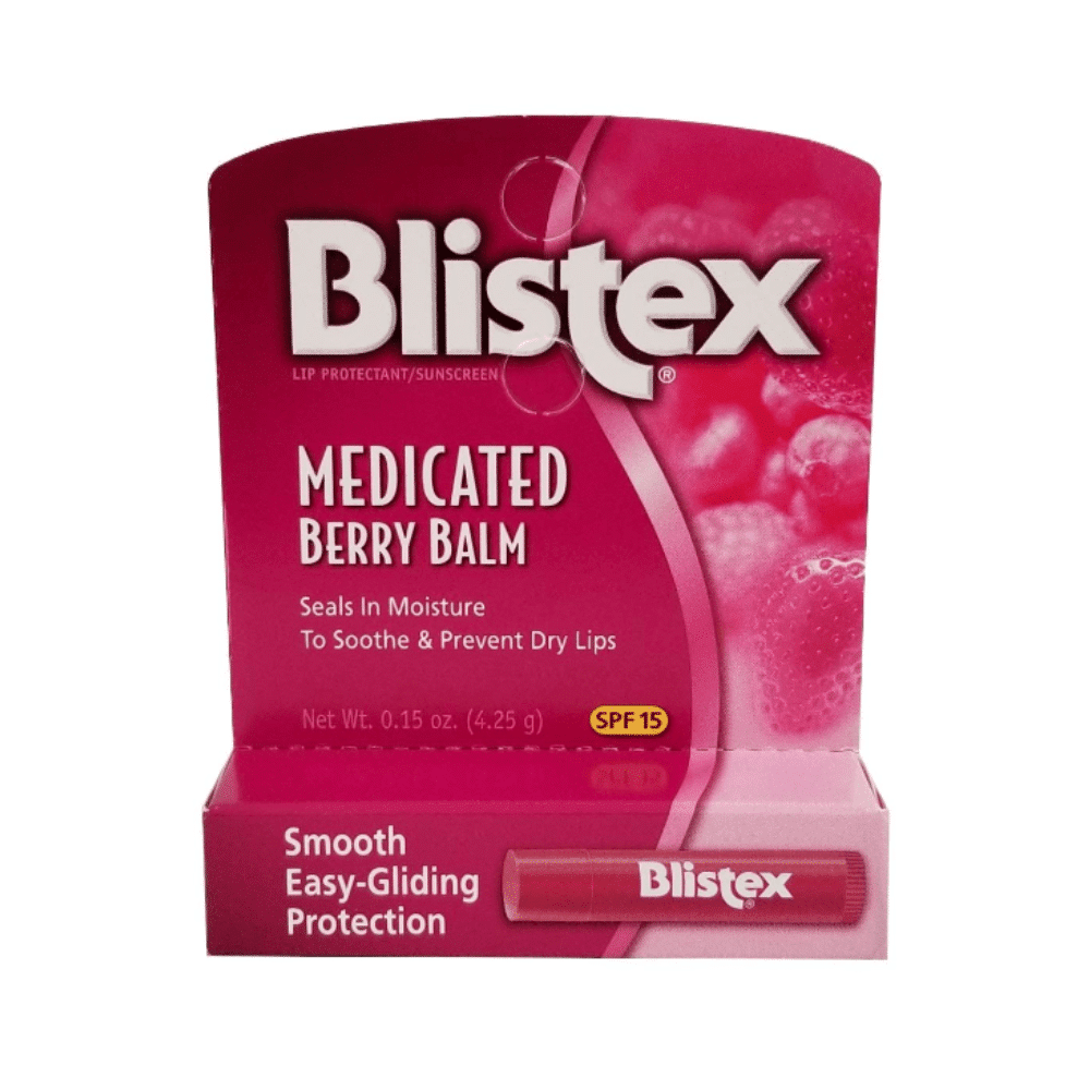 Blistex Medicated Lip Balm SPF 15 Berry – 0.15 oz