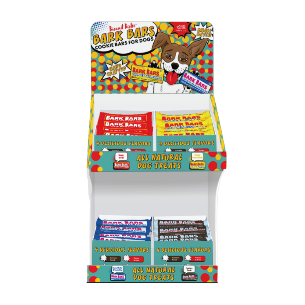 PEANUT BUTTER: Bark Bars Counter Display