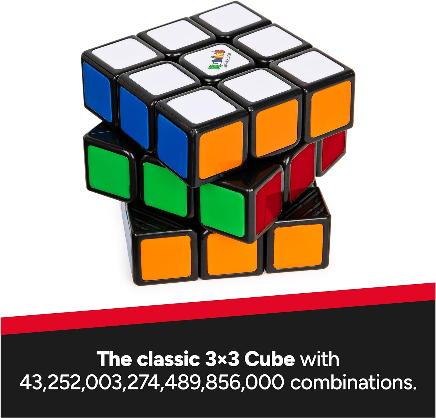 Rubik's Cube, The Original 3x3 Color-Matching Puzzle Classic Problem-Solving Challenging Brain Teaser Fidget Toy, Packaging May Vary, for Adults & Kids Ages 8 and up