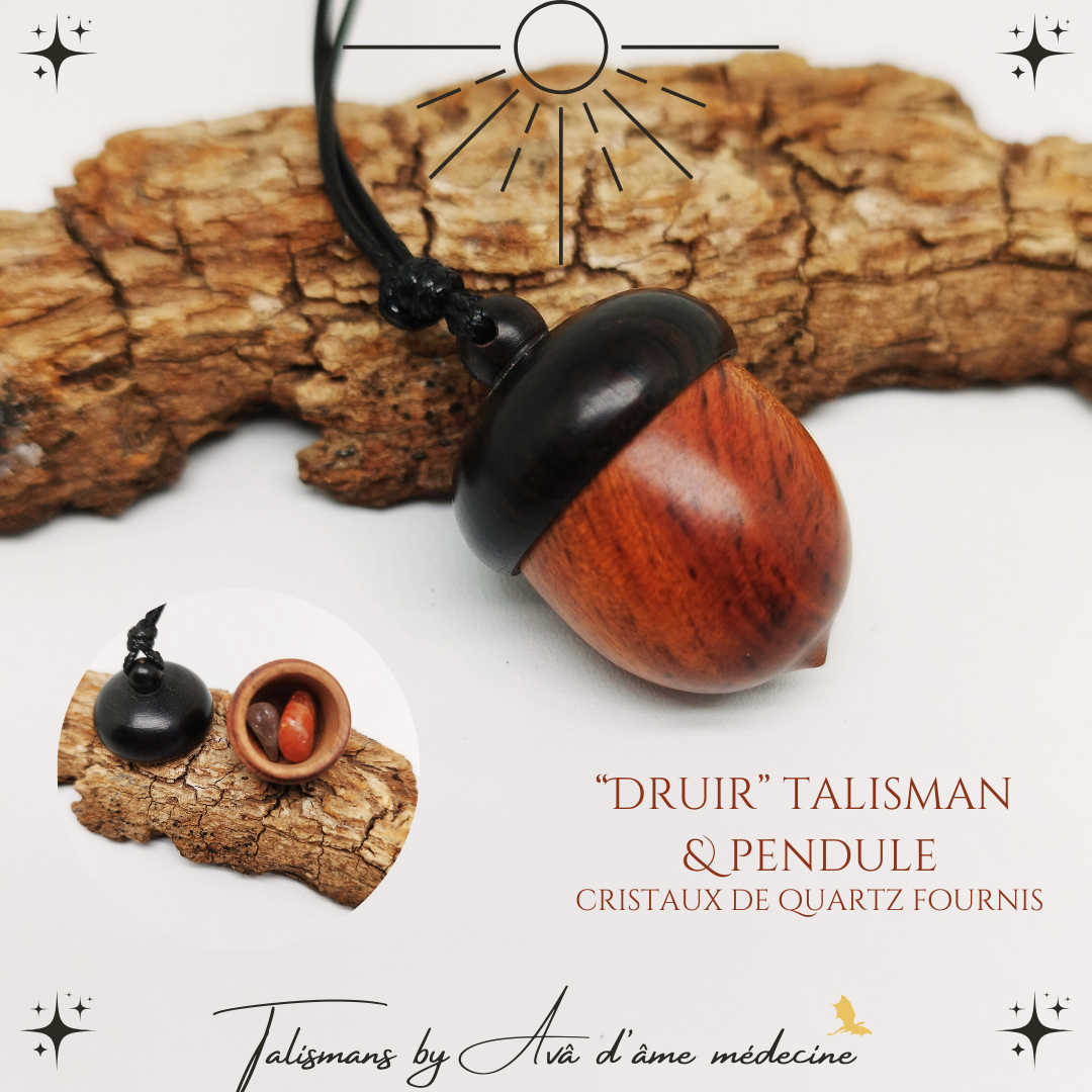 Talisman & Pendule "Druir" -cristaux