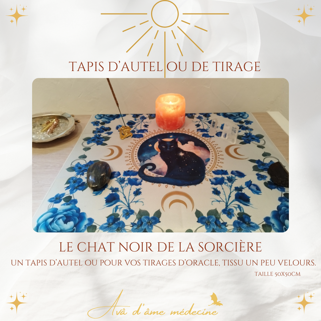 Tapis d'autel ou d'oracle - Chat