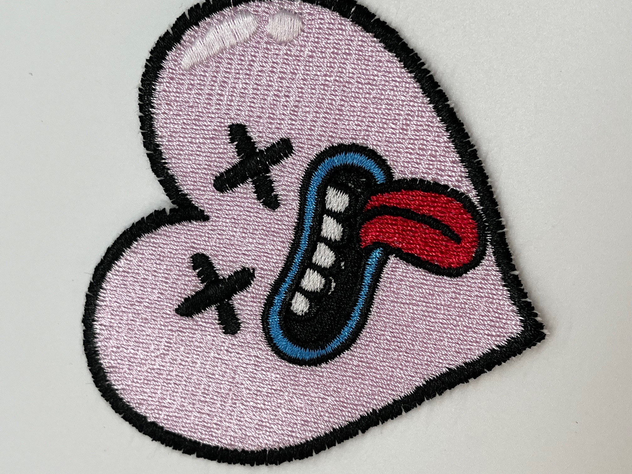 Applicatie om zelf te naaien op kleding of een tas