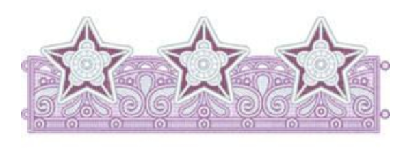 Geborduurde theelicht houder in verschillende kerstdessins