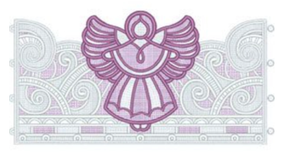 Geborduurde theelicht houder in verschillende kerstdessins