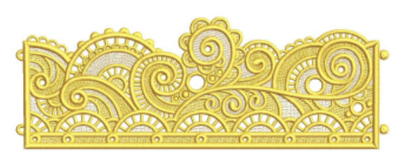 Geborduurde theelicht houder in verschillende lentedessins