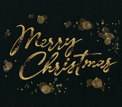 Kussenhoes met Merry Christmas borduursel