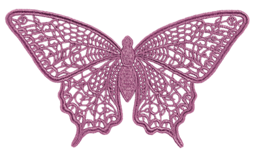 Opengewerkte vlinder als boekenlegger