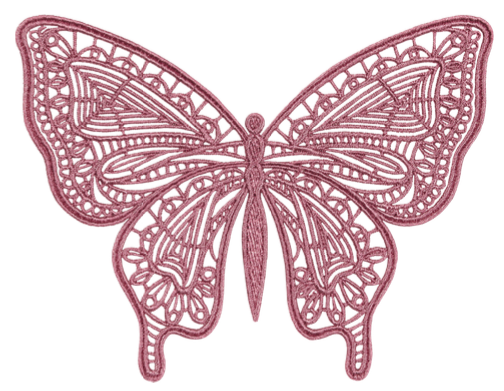 Opengewerkte vlinder als boekenlegger