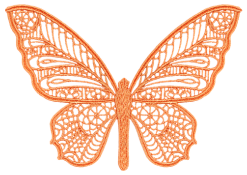 Opengewerkte vlinder als boekenlegger