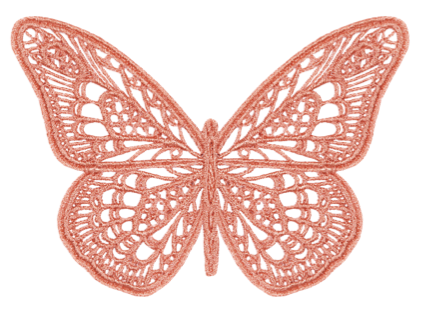 Opengewerkte vlinder als boekenlegger