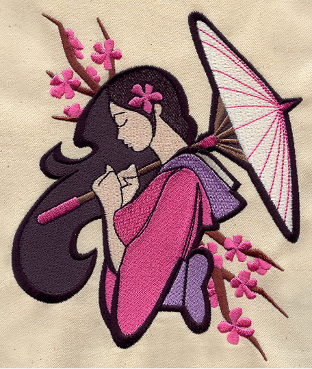 Kussenhoes met Oosters borduursel