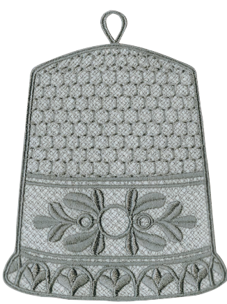 Opengewerkt vingerhoedje als boekenlegger