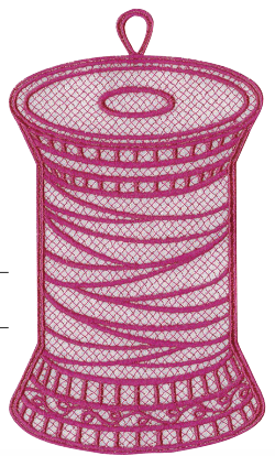 Opengewerkt klosje garen als boekenlegger