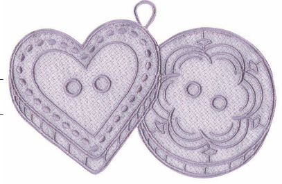 Opengewerkte knopen als boekenlegger