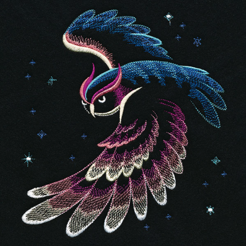 Kussenhoes met Celestial Owl geborduurd