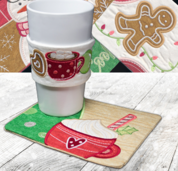 Geborduurde Cup Cozy