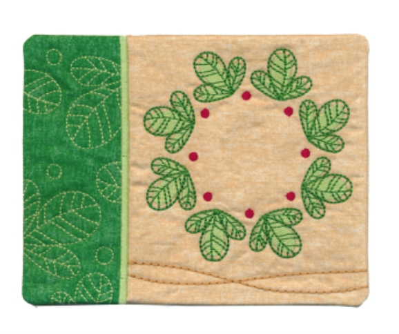 Geborduurde onderzetter