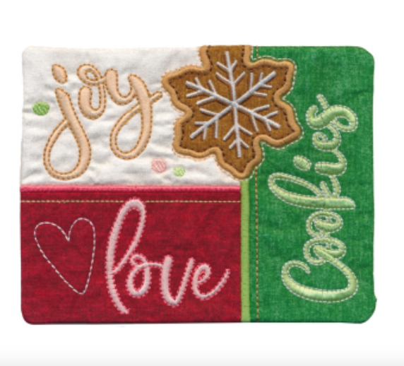 Geborduurde onderzetter