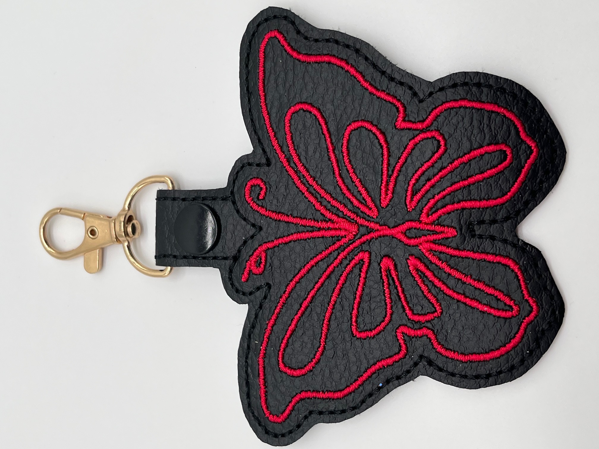 Sleutelhanger of Bag Charm Vlinder roze