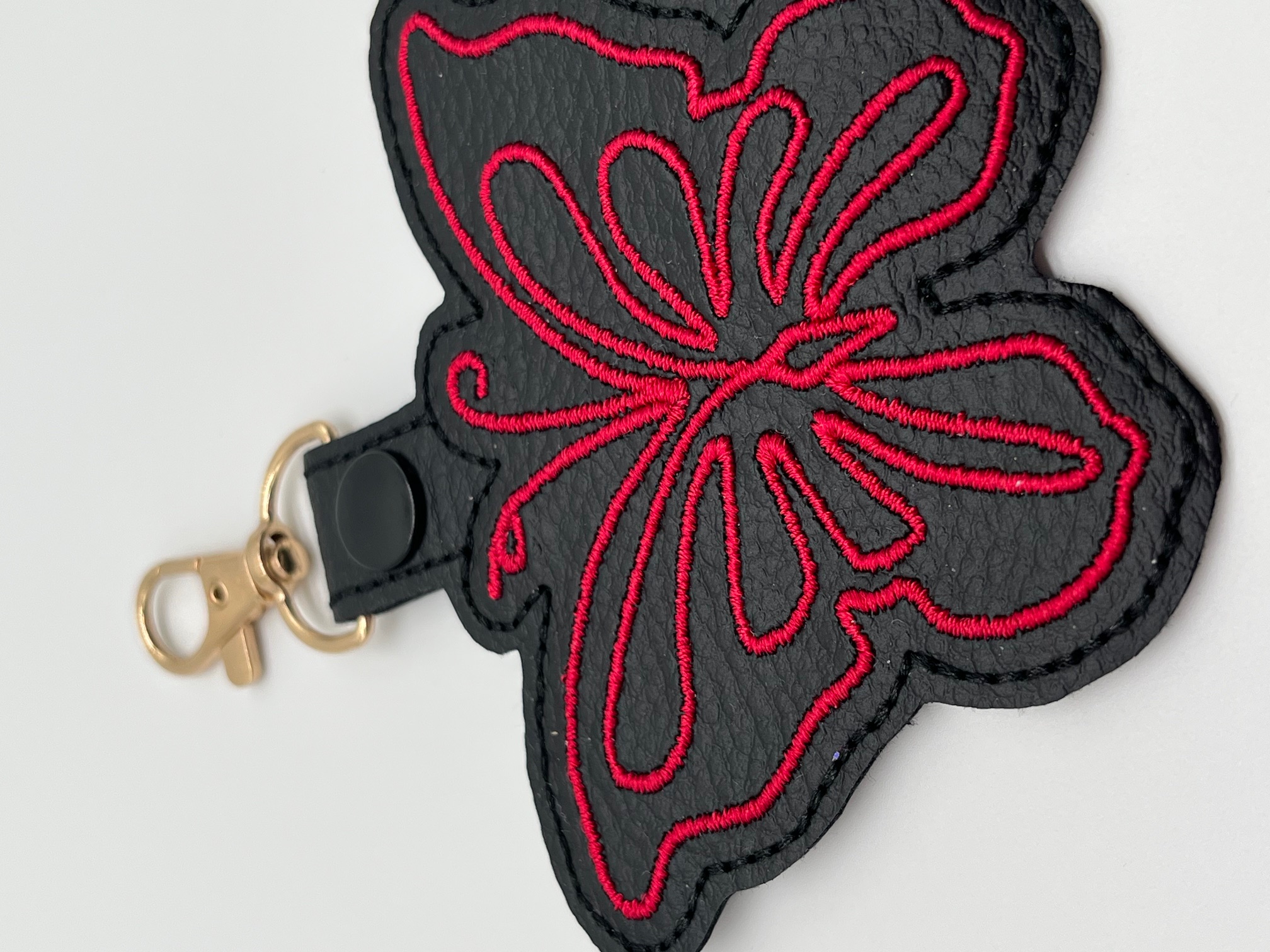 Sleutelhanger of Bag Charm Vlinder roze