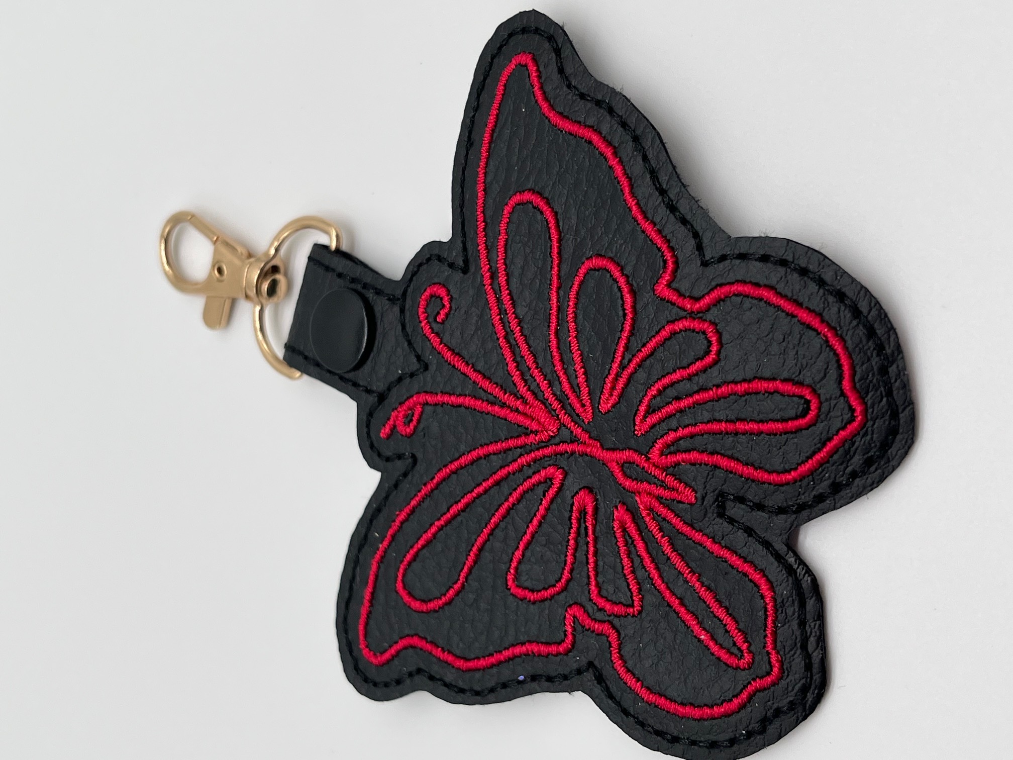 Sleutelhanger of Bag Charm Vlinder roze