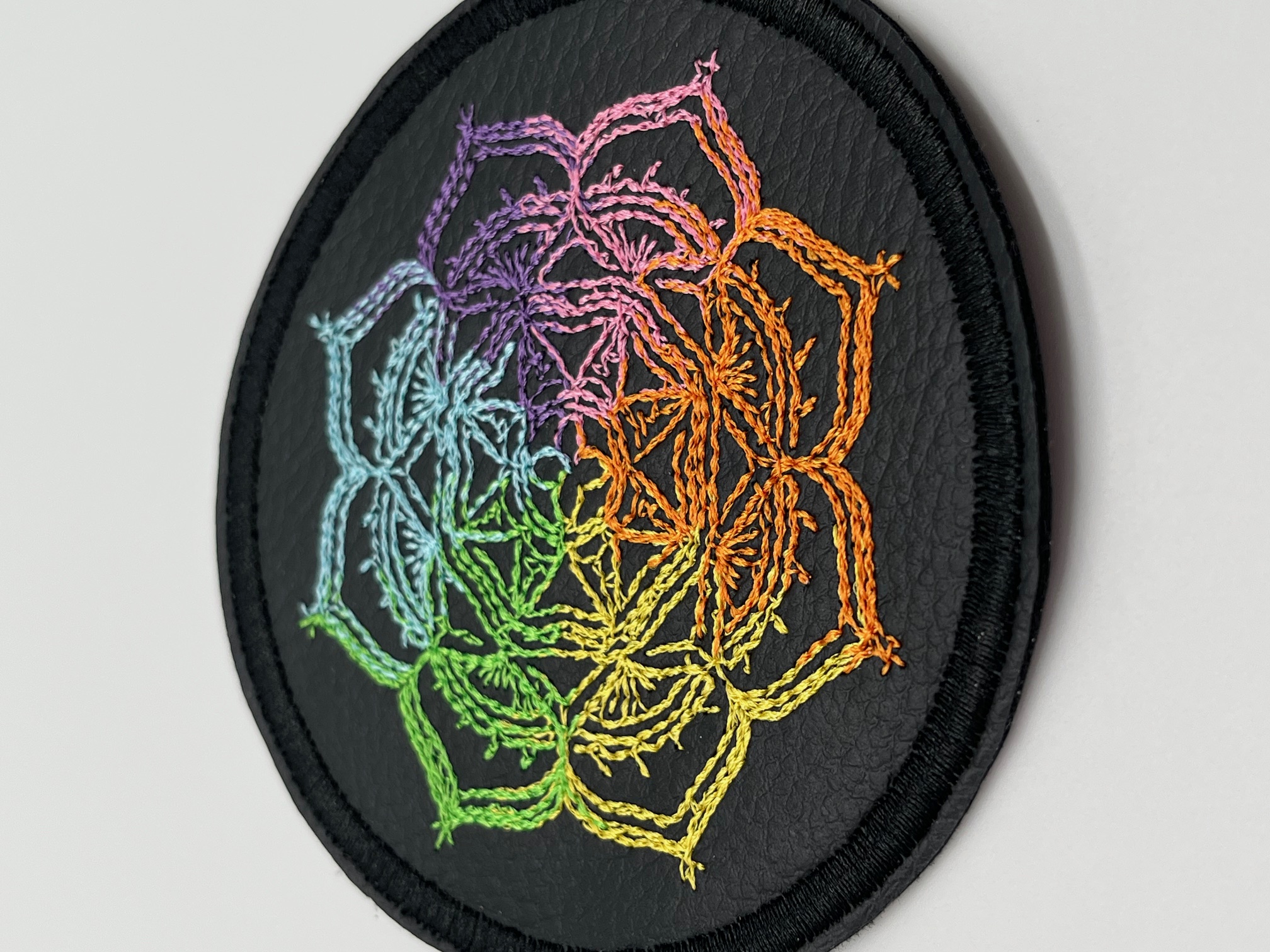 Geborduurde Onderzetter Mandala