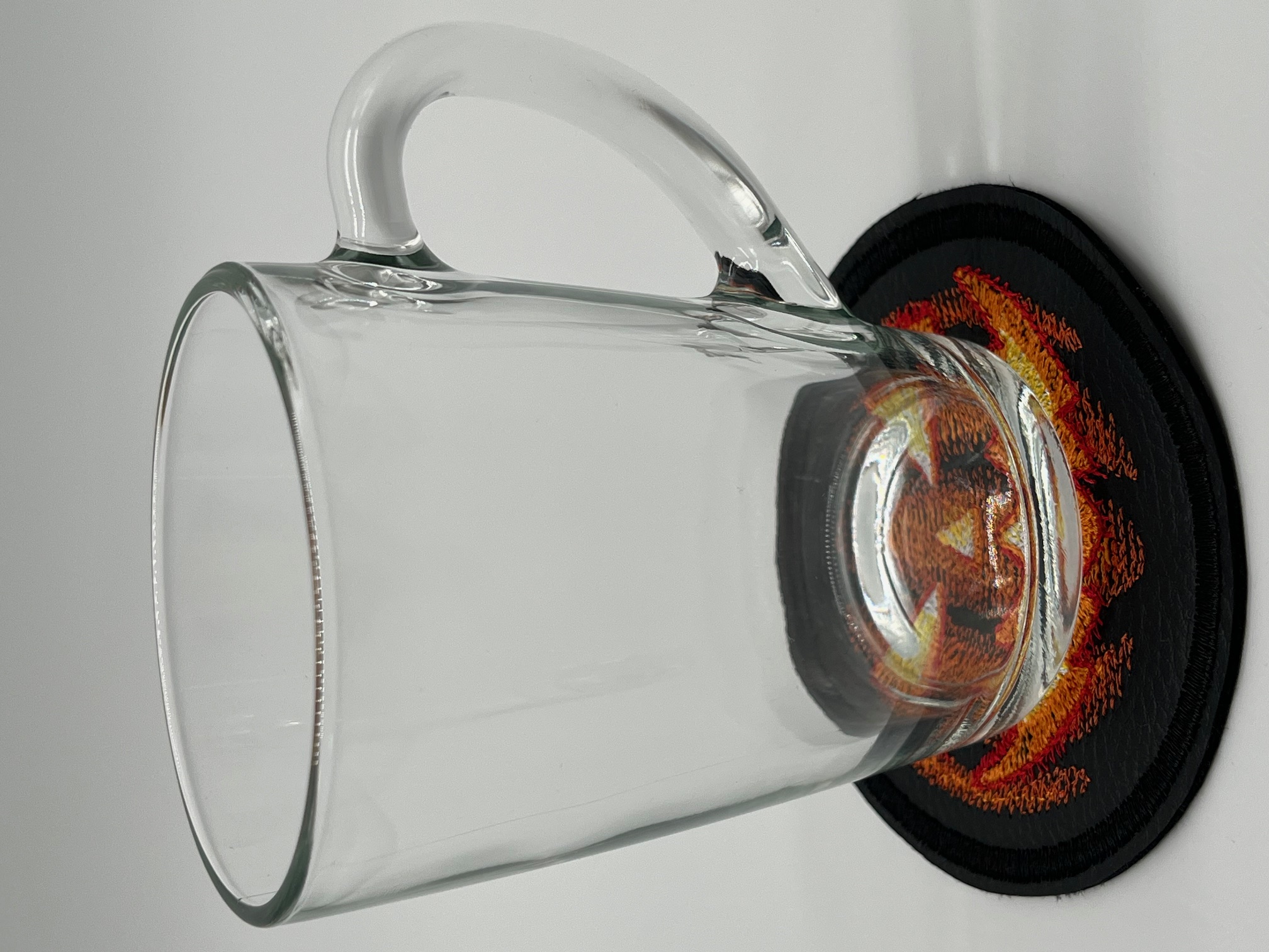 Geborduurde Onderzetter Pompoen