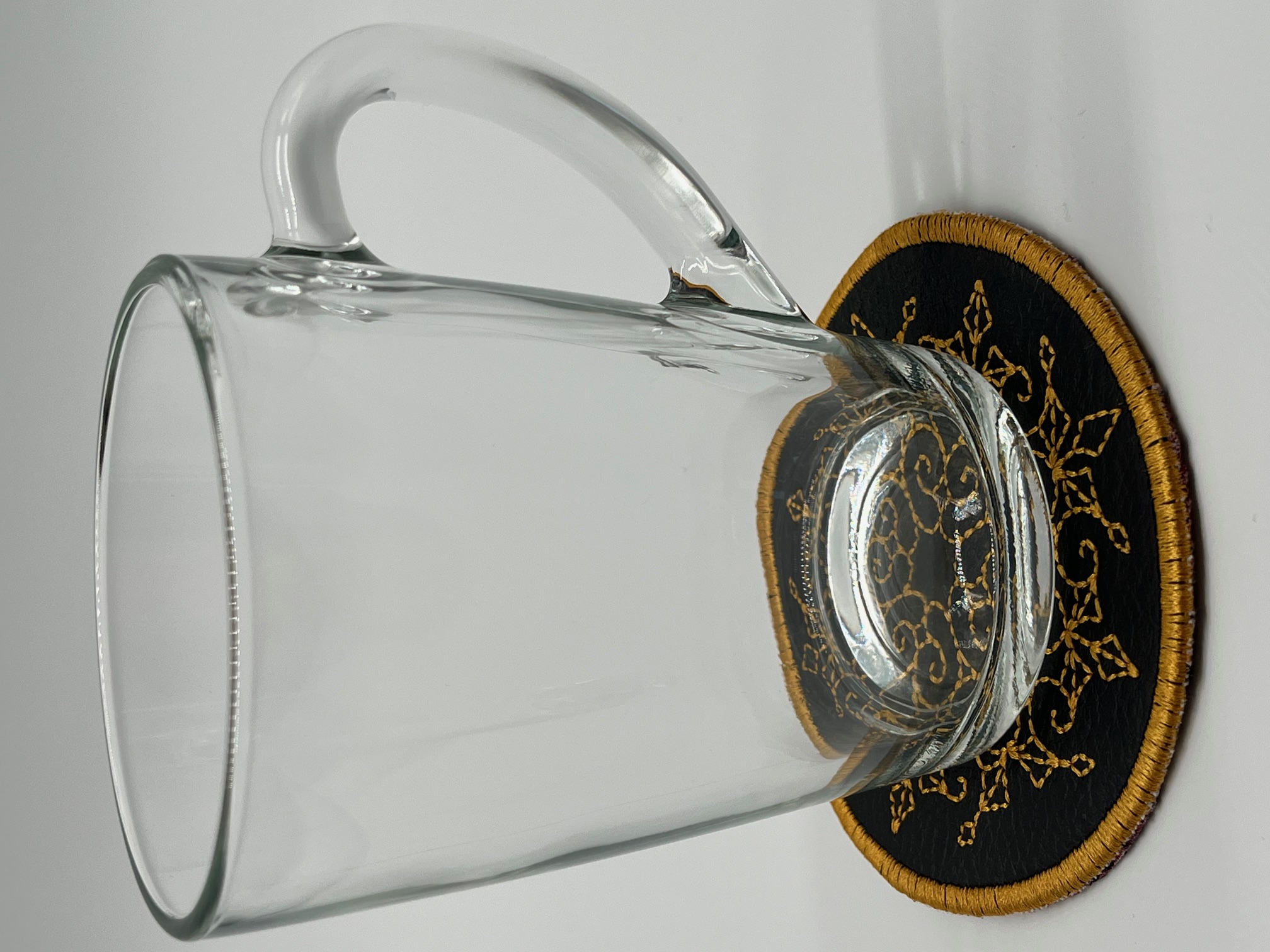 Geborduurde Onderzetter Goud