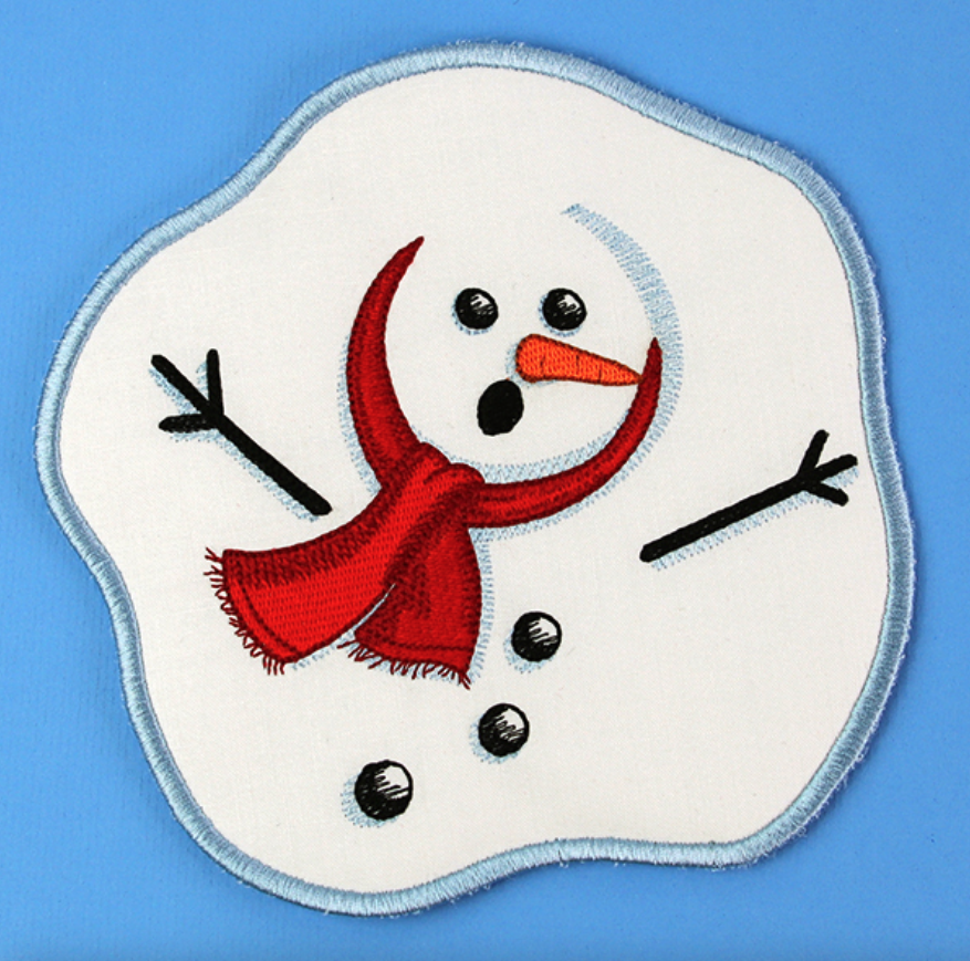 Gesmolten sneeuwman onderzetter, set van 4