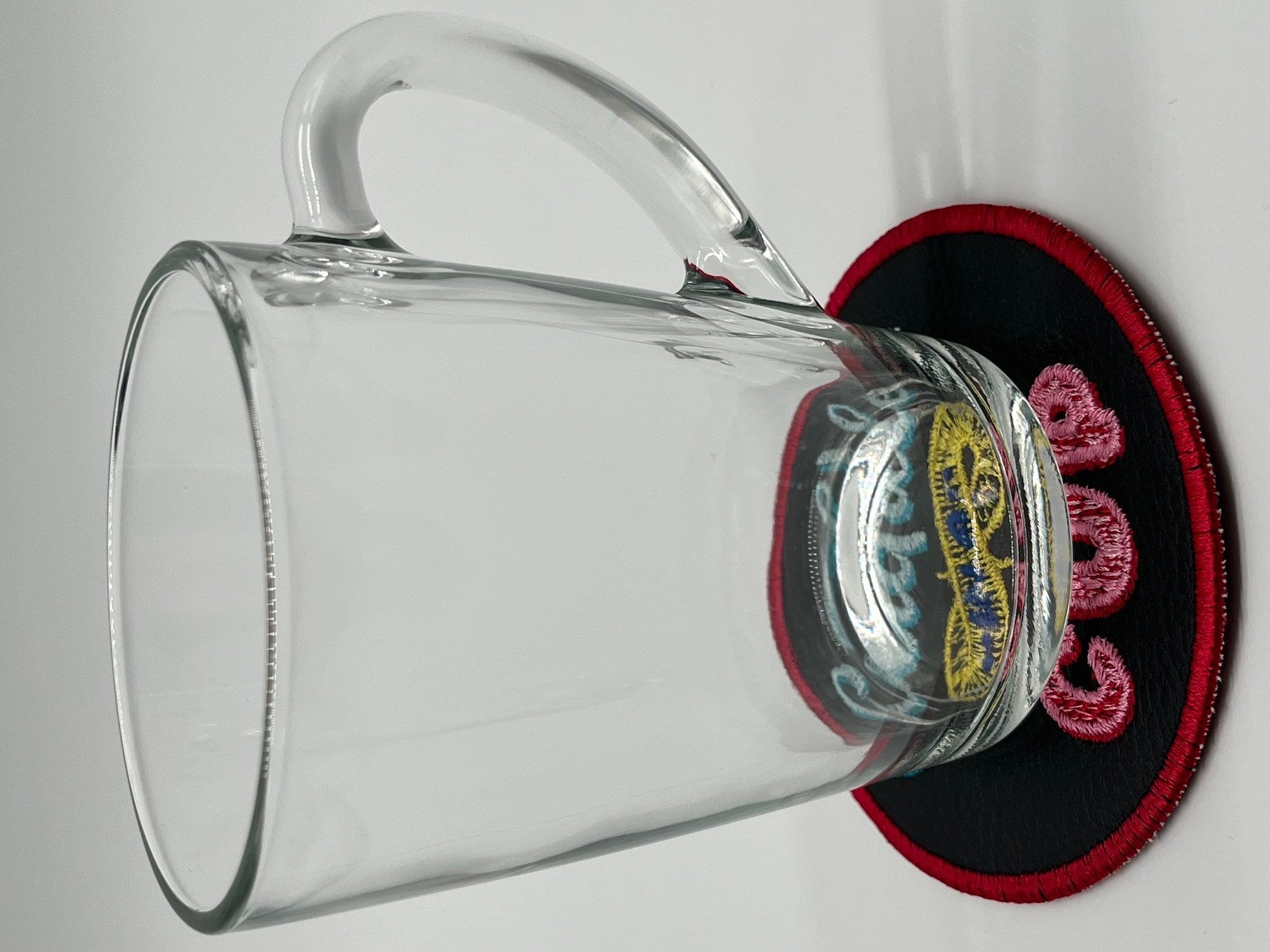 Geborduurde Onderzetter Cuddle in a Cup, set van 4