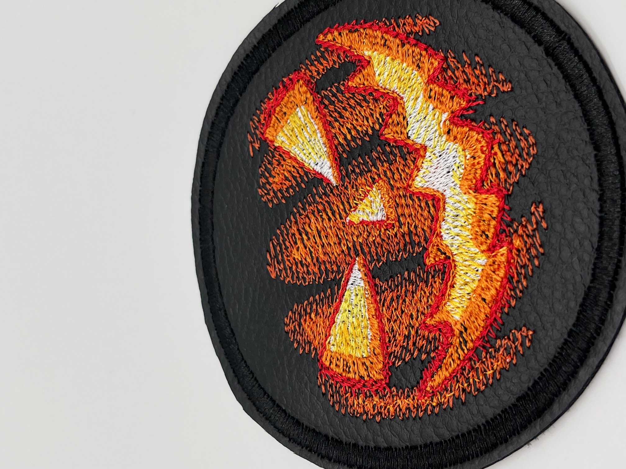 Geborduurde Onderzetter Pompoen, set van 4