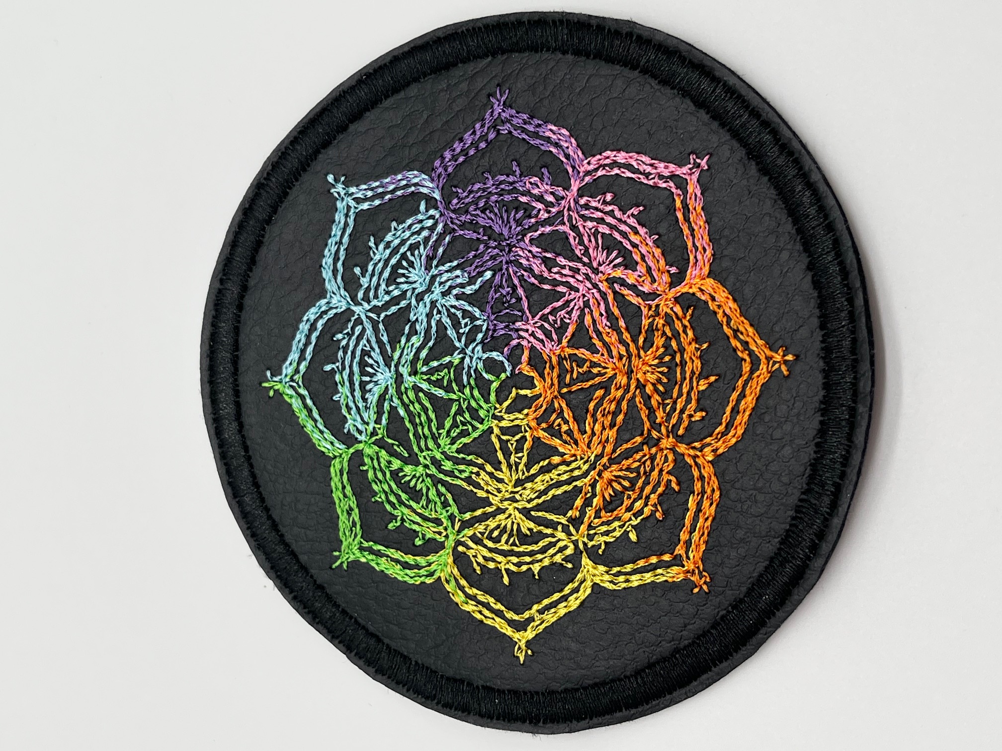 Geborduurde Onderzetter Mandala Set van 4