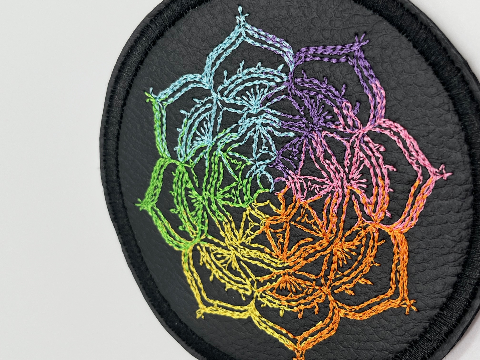 Geborduurde Onderzetter Mandala Set van 4