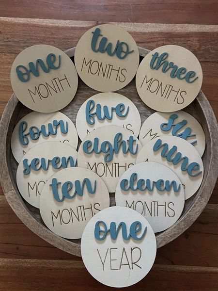 Baby Milestone Circles 