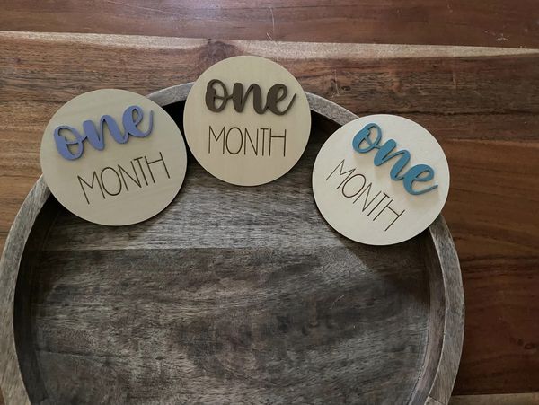 Baby Milestone Circles 