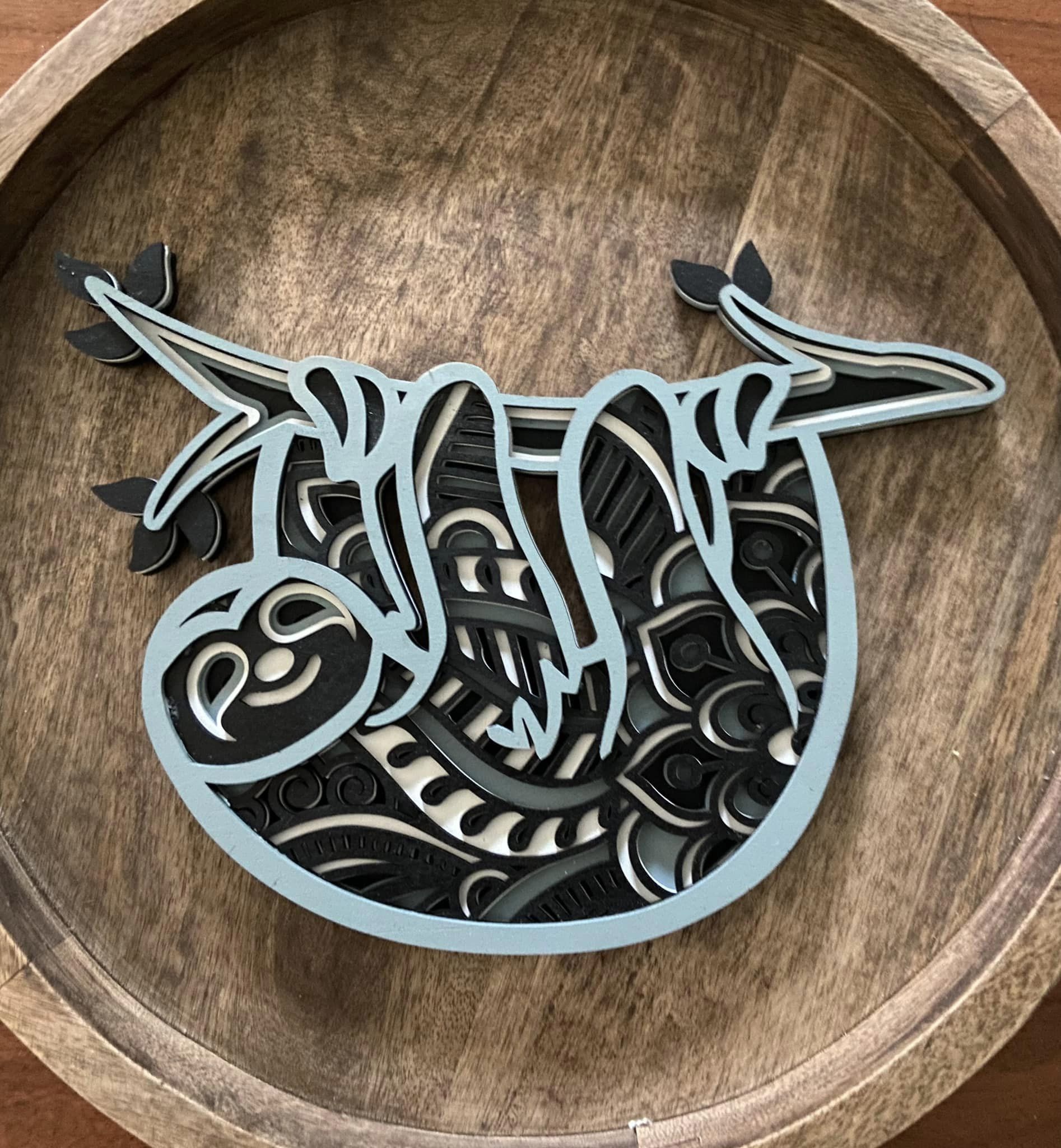 Mandala Art - Baby Sloth 