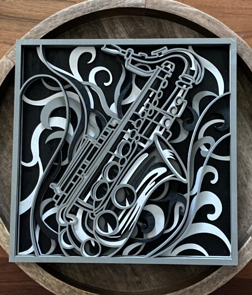 Mandala Art - Saxophone 