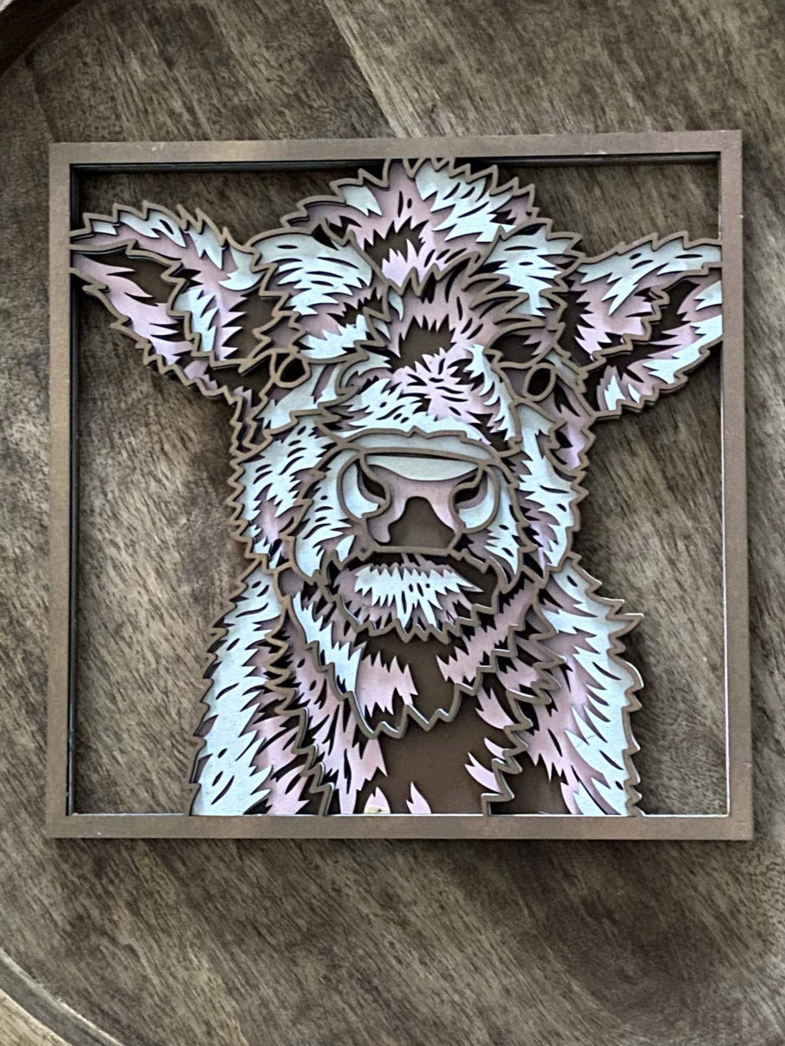 Mandala Art - Cow 