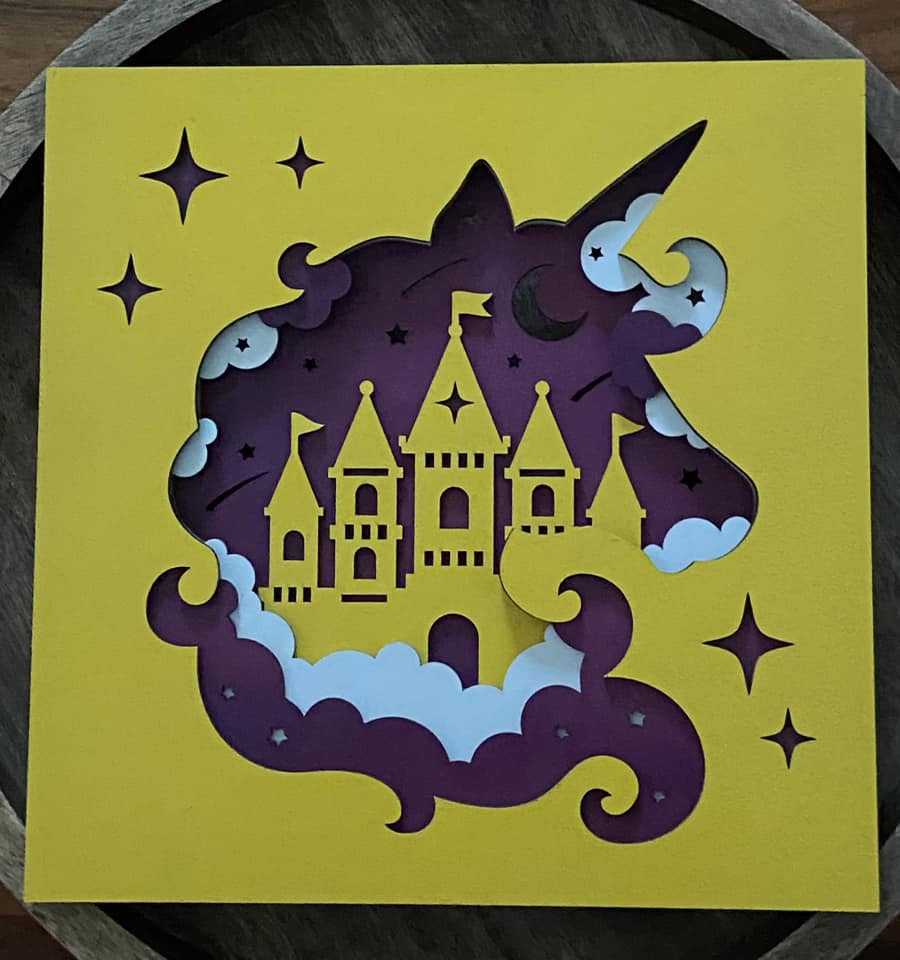 Mandala Art - Castle/Unicorn 