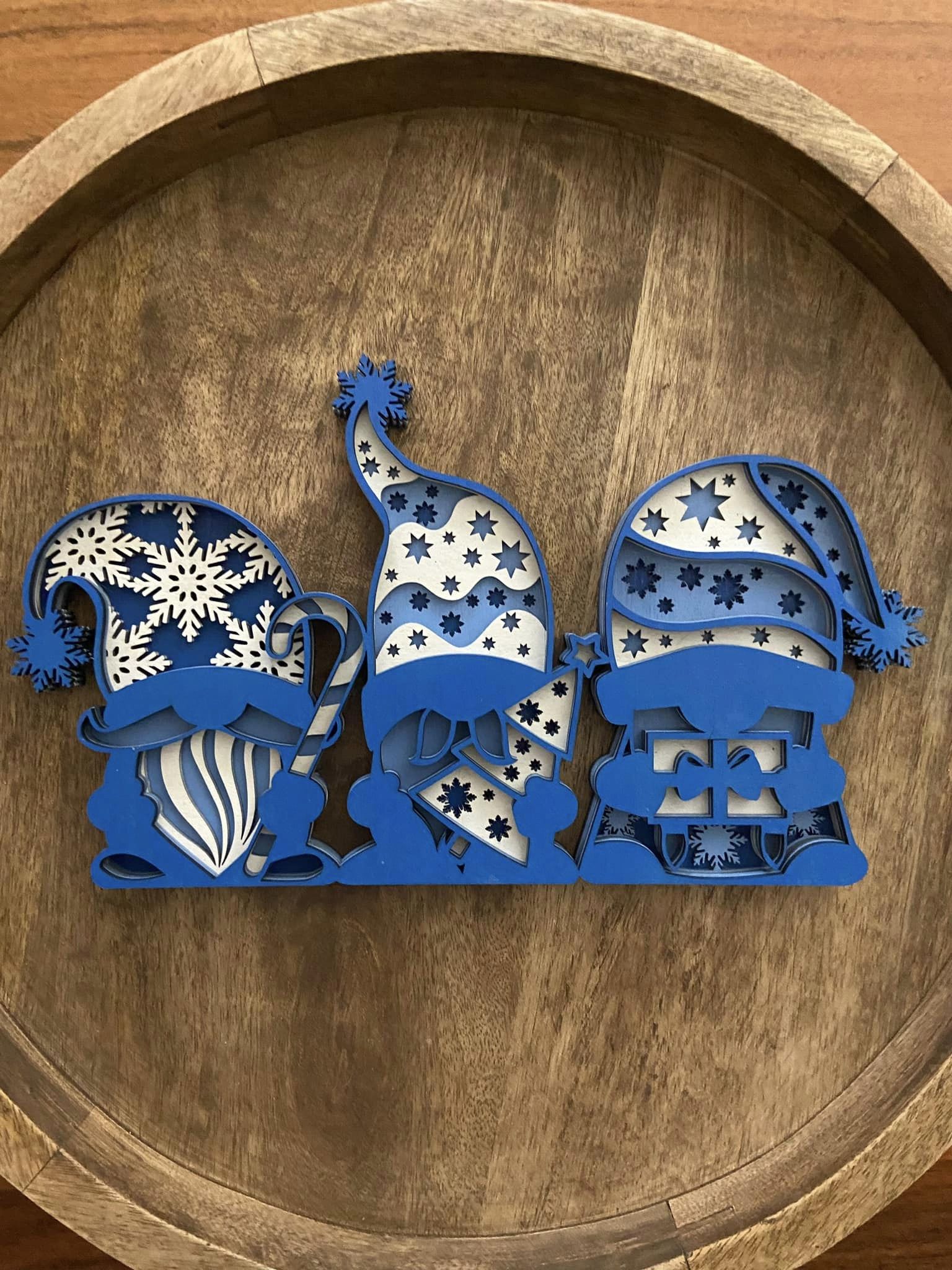 Mandala Art - Christmas Gnomes 