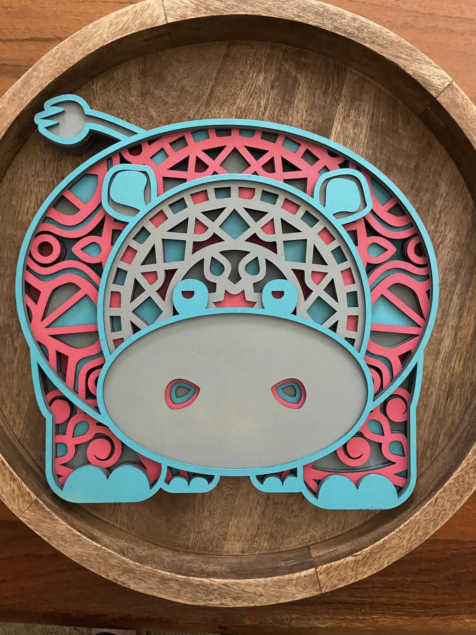Mandala Art - Hippopotamus