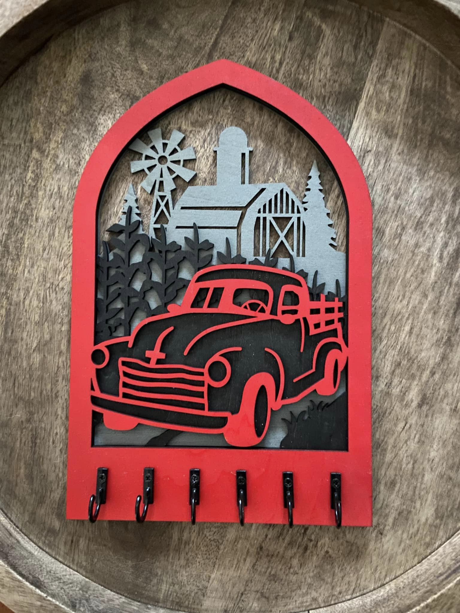 Key Holder Barn/truck 